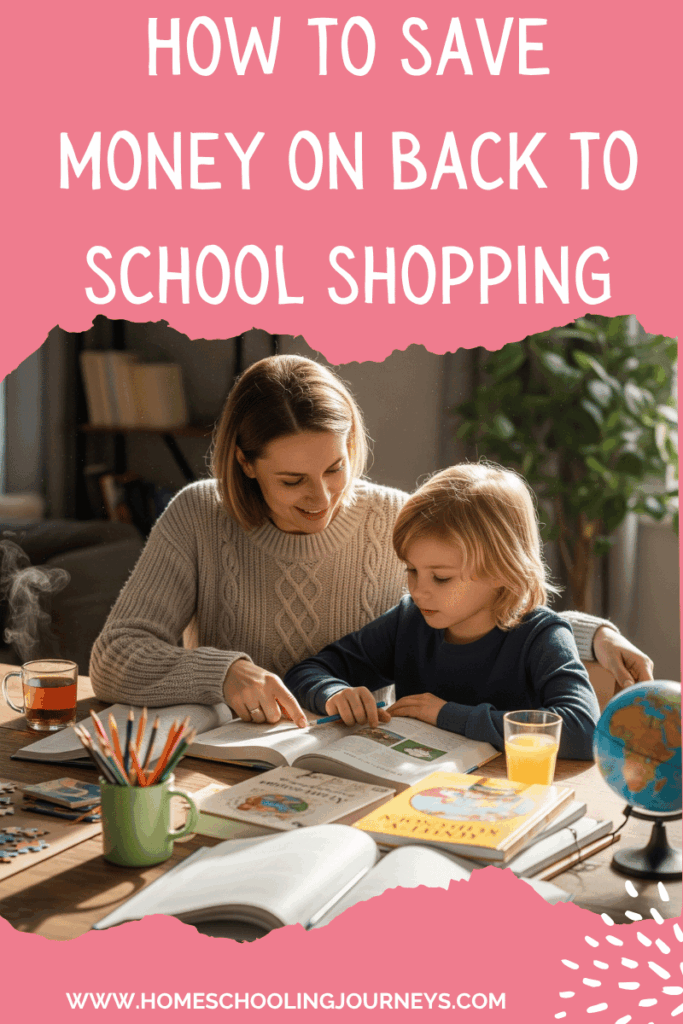 An image of the title with a mom and child at a table learning. 