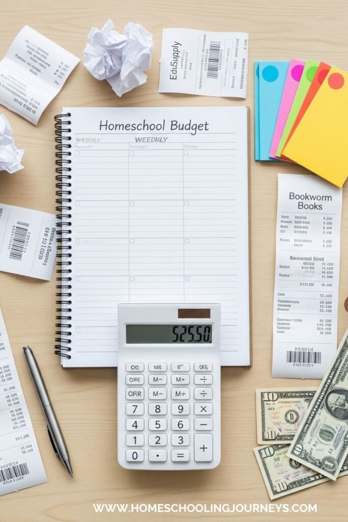 An image of homeschool budgeting.