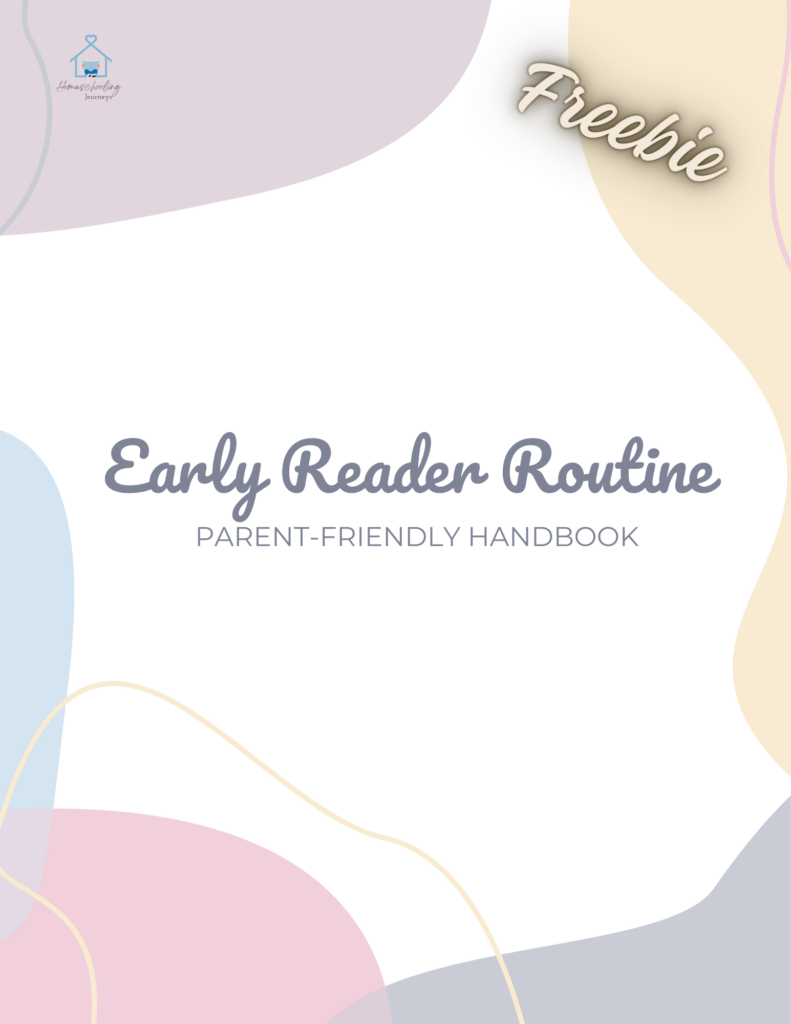 science of reading homeschool early reader routine printable