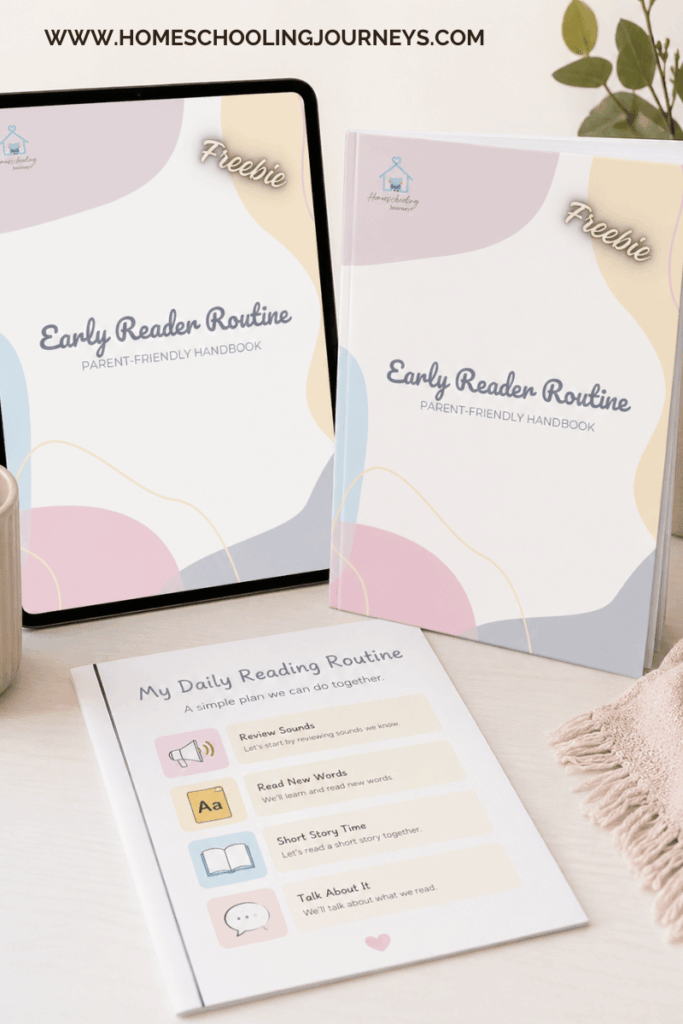 Simple homeschool reading routine freebie
